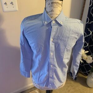 Classic Blue Boys Button Up Dress Shirt